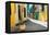 Narrow Street Sidelined by Colorful Buildings in Old Havana-Kamira-Framed Premier Image Canvas