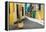 Narrow Street Sidelined by Colorful Buildings in Old Havana-Kamira-Framed Premier Image Canvas