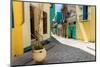 Narrow Street Sidelined by Colorful Buildings in Old Havana-Kamira-Mounted Photographic Print