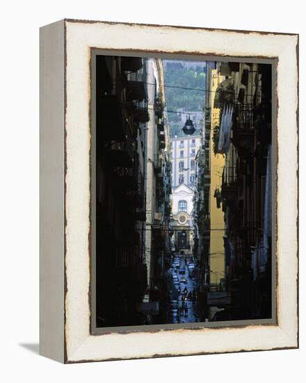 Narrow Streets of Naples, Italy-Demetrio Carrasco-Framed Premier Image Canvas