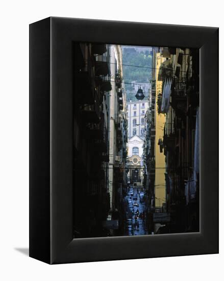 Narrow Streets of Naples, Italy-Demetrio Carrasco-Framed Premier Image Canvas