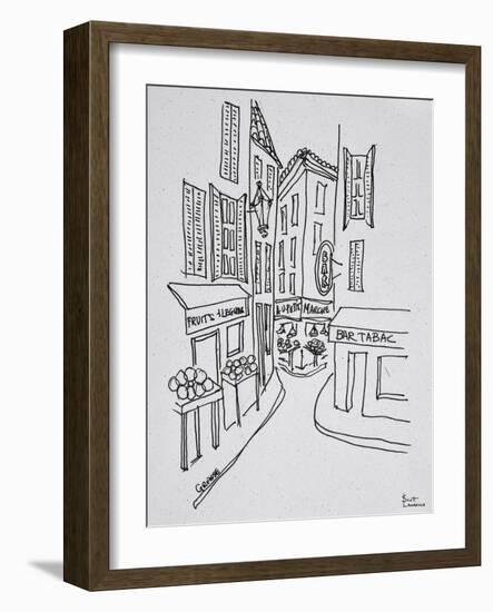 Narrow streets of Old Nice, Nice, France-Richard Lawrence-Framed Photographic Print