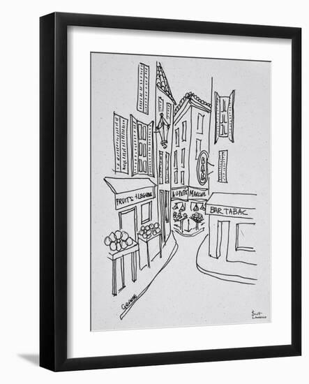 Narrow streets of Old Nice, Nice, France-Richard Lawrence-Framed Photographic Print