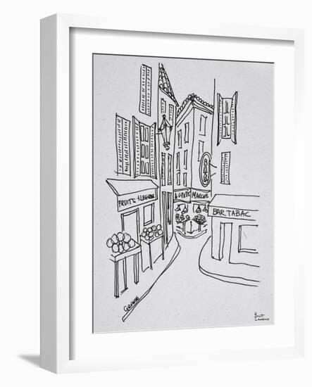 Narrow streets of Old Nice, Nice, France-Richard Lawrence-Framed Photographic Print