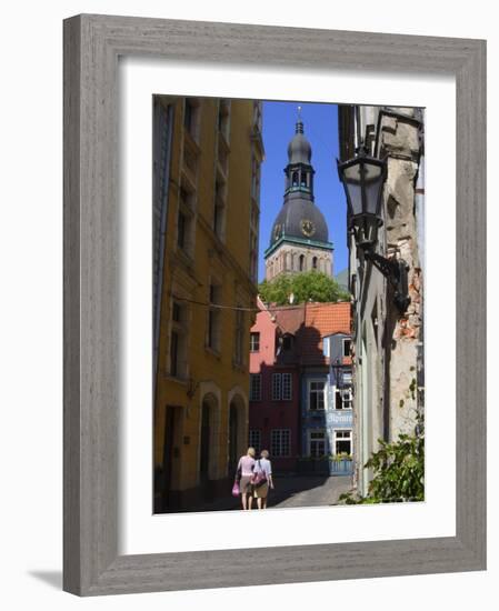 Narrow Streets of Riga, Lativa, Baltic States-Andrew Mcconnell-Framed Photographic Print