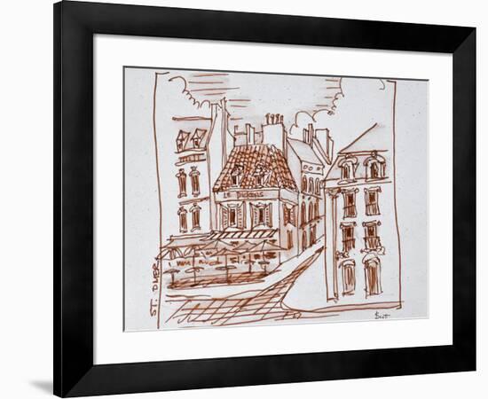 Narrow streets of Saint-Omer, France.-Richard Lawrence-Framed Photographic Print