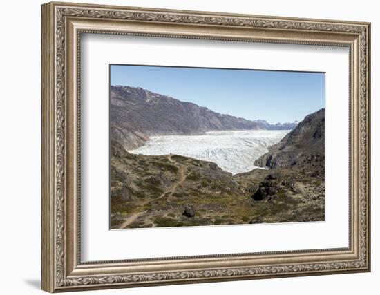 Narsarsuaq Sermia, Narsarsuaq, southern Greenland, Polar Regions-Tony Waltham-Framed Photographic Print