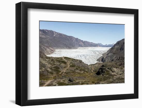 Narsarsuaq Sermia, Narsarsuaq, southern Greenland, Polar Regions-Tony Waltham-Framed Photographic Print