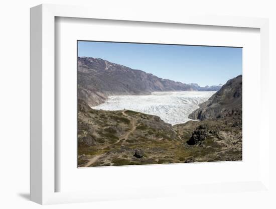 Narsarsuaq Sermia, Narsarsuaq, southern Greenland, Polar Regions-Tony Waltham-Framed Photographic Print