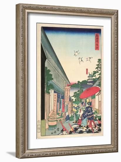 Narumi, from the Series 'Tokaido (Highway)', 1863-Utagawa Kunisada-Framed Giclee Print