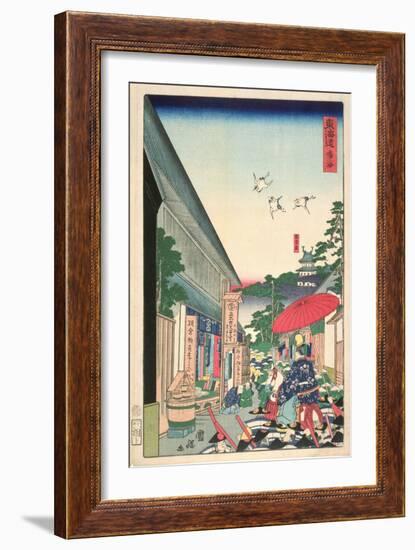 Narumi, from the Series 'Tokaido (Highway)', 1863-Utagawa Kunisada-Framed Giclee Print