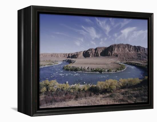 Naryn River, Kyrgistan (Kyrgyzstan) (Kirghizstan), Fsu, Central Asia, Asia-David Beatty-Framed Premier Image Canvas