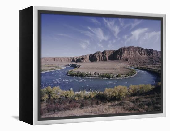 Naryn River, Kyrgistan (Kyrgyzstan) (Kirghizstan), Fsu, Central Asia, Asia-David Beatty-Framed Premier Image Canvas