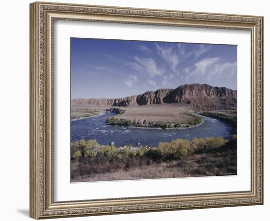 Naryn River, Kyrgistan (Kyrgyzstan) (Kirghizstan), Fsu, Central Asia, Asia-David Beatty-Framed Photographic Print