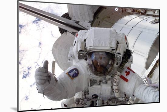 NASA Astronaut Spacewalk Space Photo Poster Print-null-Mounted Art Print