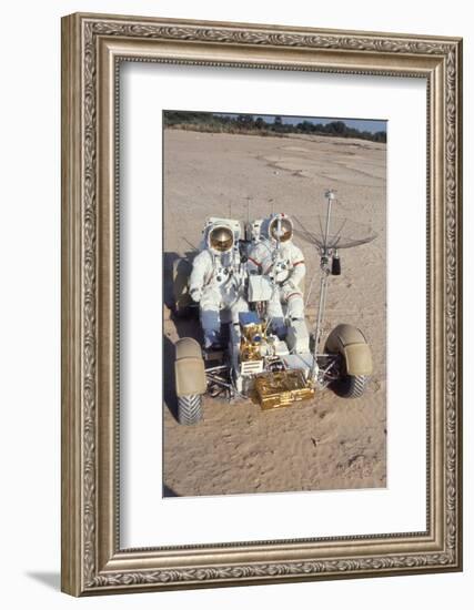 Nasa Astronauts James Irwin and David Scott Testing Lunar Vehicle for Apollo 15, Mojave Desert, 197-Ralph Morse-Framed Photographic Print