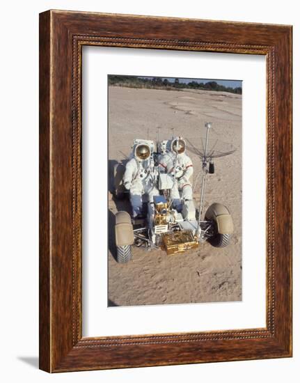 Nasa Astronauts James Irwin and David Scott Testing Lunar Vehicle for Apollo 15, Mojave Desert, 197-Ralph Morse-Framed Photographic Print