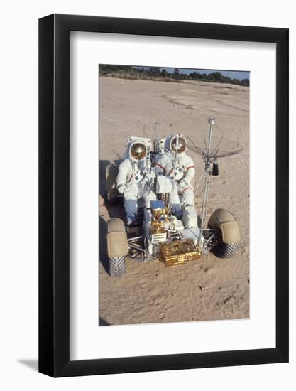 Nasa Astronauts James Irwin and David Scott Testing Lunar Vehicle for Apollo 15, Mojave Desert, 197-Ralph Morse-Framed Photographic Print