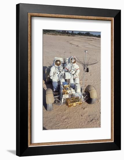 Nasa Astronauts James Irwin and David Scott Testing Lunar Vehicle for Apollo 15, Mojave Desert, 197-Ralph Morse-Framed Photographic Print