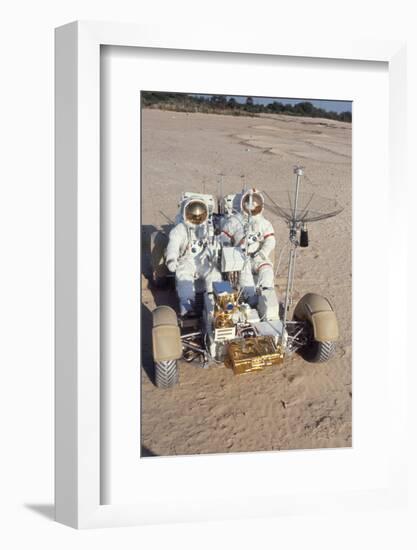 Nasa Astronauts James Irwin and David Scott Testing Lunar Vehicle for Apollo 15, Mojave Desert, 197-Ralph Morse-Framed Photographic Print