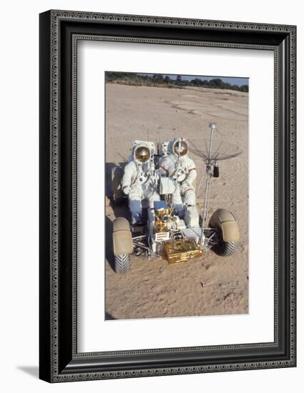 Nasa Astronauts James Irwin and David Scott Testing Lunar Vehicle for Apollo 15, Mojave Desert, 197-Ralph Morse-Framed Photographic Print