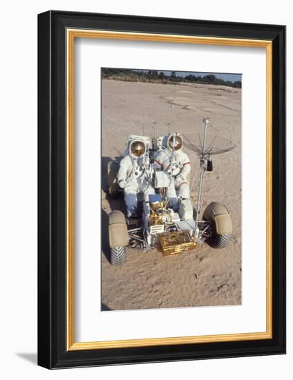 Nasa Astronauts James Irwin and David Scott Testing Lunar Vehicle for Apollo 15, Mojave Desert, 197-Ralph Morse-Framed Photographic Print