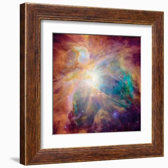 NASA - Chaos in Orion-null-Framed Art Print