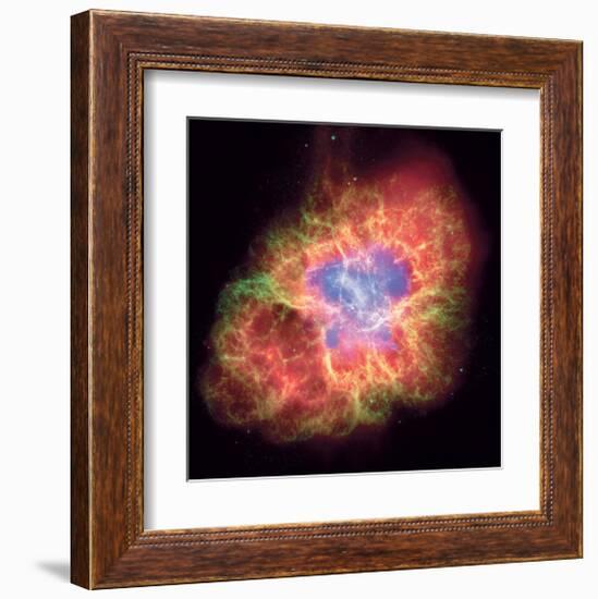 NASA - Crab Nebula - Dead Star-null-Framed Art Print