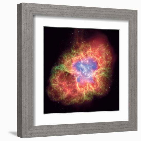 NASA - Crab Nebula - Dead Star-null-Framed Art Print