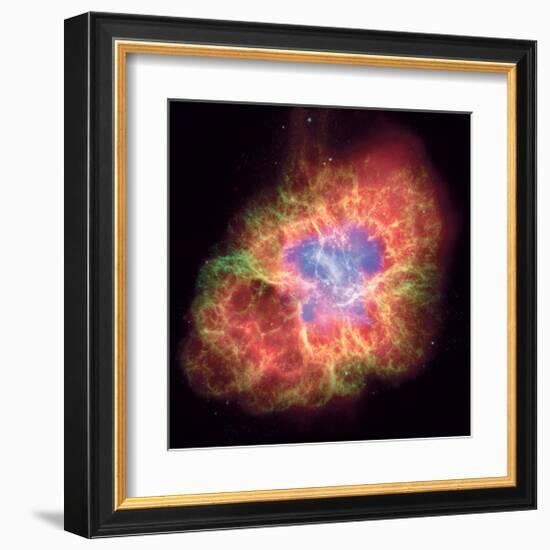 NASA - Crab Nebula - Dead Star-null-Framed Art Print