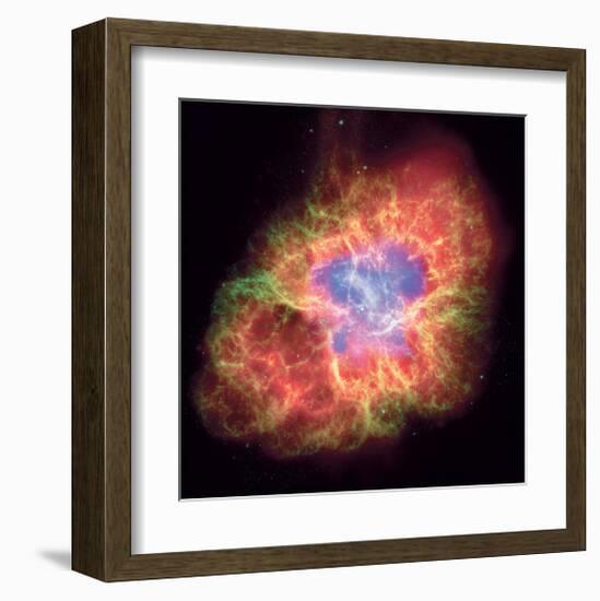 NASA - Crab Nebula - Dead Star-null-Framed Art Print