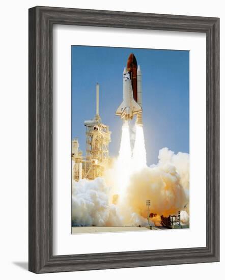 NASA Early Morning Shuttle Launch-null-Framed Art Print