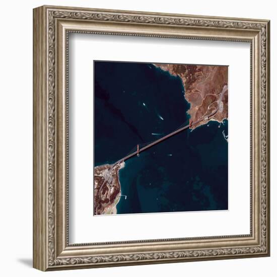 NASA - Golden Gate Bridge-null-Framed Art Print