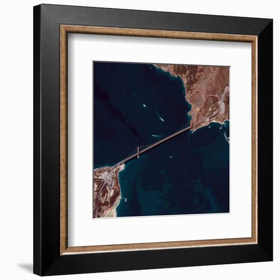 NASA - Golden Gate Bridge-null-Framed Art Print