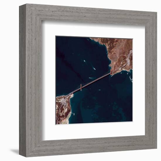 NASA - Golden Gate Bridge-null-Framed Art Print