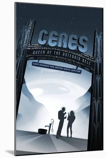 NASA/JPL: Visions Of The Future - Ceres-null-Mounted Art Print
