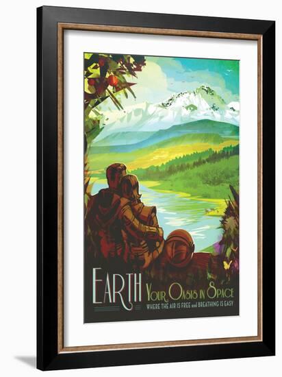 NASA/JPL: Visions Of The Future - Earth-null-Framed Premium Giclee Print