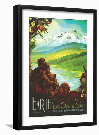 NASA/JPL: Visions Of The Future - Earth-null-Framed Premium Giclee Print