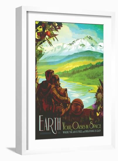 NASA/JPL: Visions Of The Future - Earth-null-Framed Premium Giclee Print