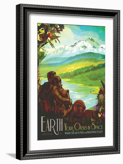 NASA/JPL: Visions Of The Future - Earth-null-Framed Premium Giclee Print