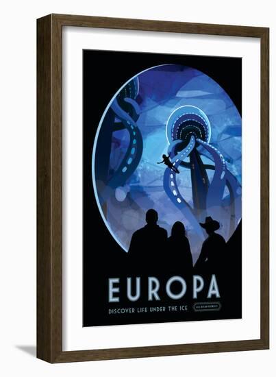 NASA/JPL: Visions Of The Future - Europa-null-Framed Art Print