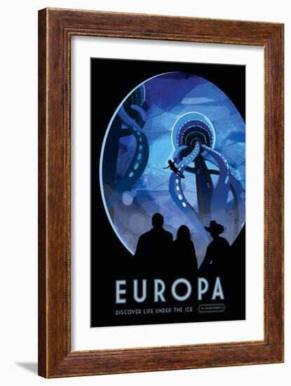 NASA/JPL: Visions Of The Future - Europa-null-Framed Art Print