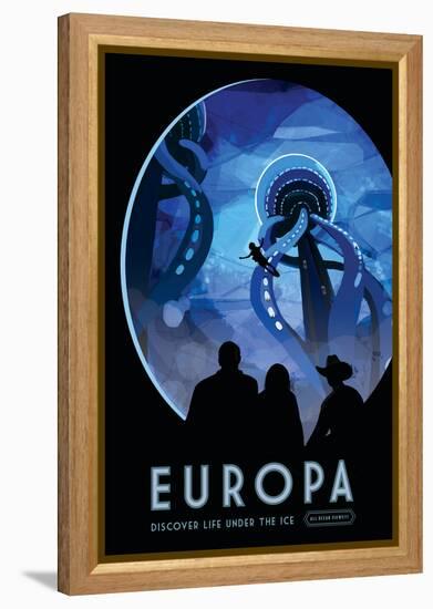 NASA/JPL: Visions Of The Future - Europa-null-Framed Stretched Canvas