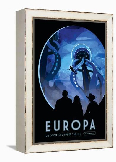 NASA/JPL: Visions Of The Future - Europa-null-Framed Stretched Canvas