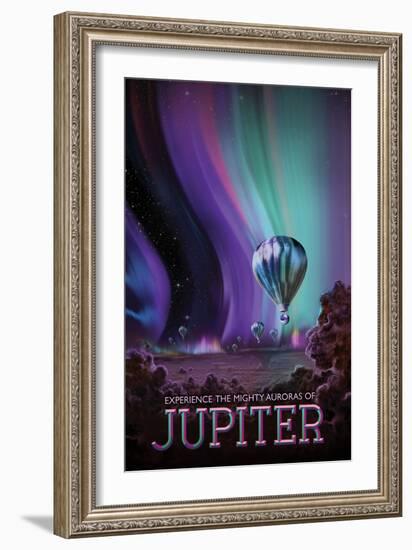 NASA/JPL: Visions Of The Future - Jupiter-null-Framed Premium Giclee Print