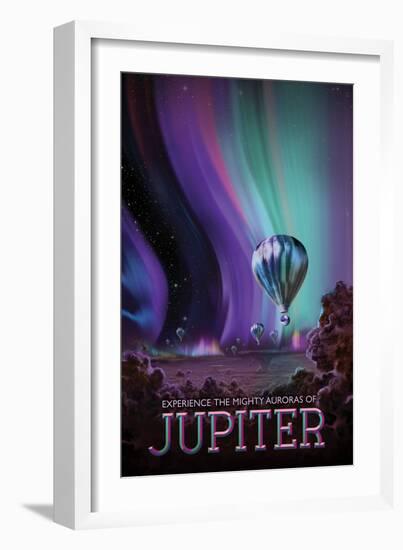 NASA/JPL: Visions Of The Future - Jupiter-null-Framed Premium Giclee Print