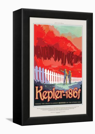 NASA/JPL: Visions Of The Future - Kepler-186F-null-Framed Stretched Canvas