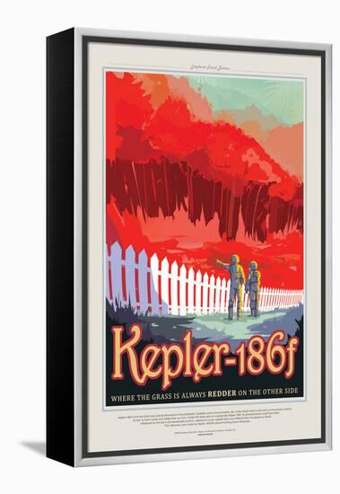 NASA/JPL: Visions Of The Future - Kepler-186F-null-Framed Stretched Canvas