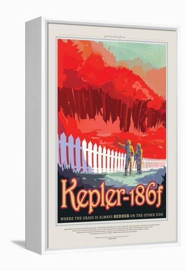 NASA/JPL: Visions Of The Future - Kepler-186F-null-Framed Stretched Canvas