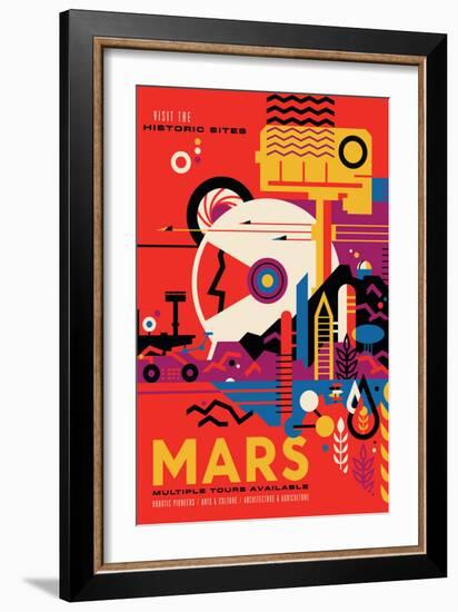 NASA/JPL: Visions Of The Future - Mars-null-Framed Art Print